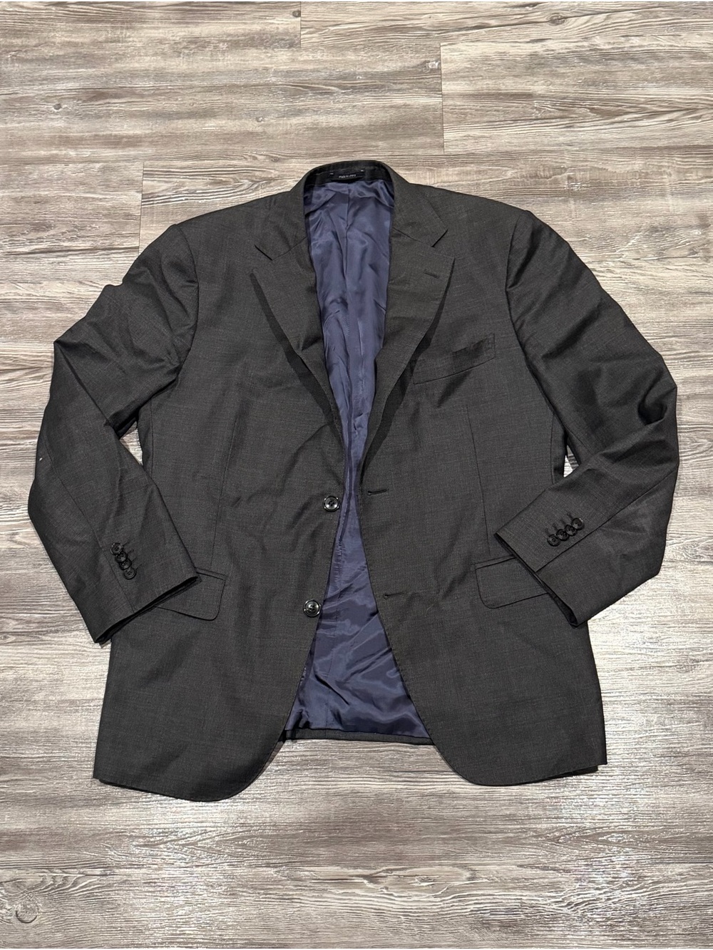 Suitsupply Napoli Gray Classic Fit 100% Super 110s Wool Suit Jacket Mens size 26